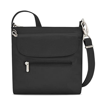 Travelon Anti-Theft Classic Mini Shoulder Bag - Secure & Stylish Black