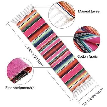 Fowecelt Mexican Table Runner for Festive Occasions