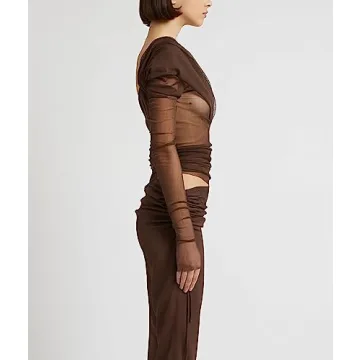 Trendy Off Shoulder Long Sleeve Top for Women