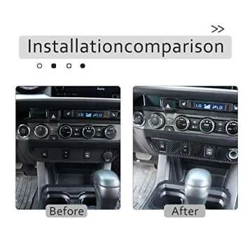 TongSheng Tacoma Soft Carbon Fiber Console Sticker