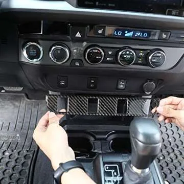 TongSheng Tacoma Soft Carbon Fiber Console Sticker
