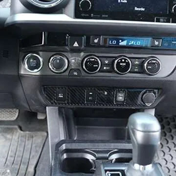 TongSheng Tacoma Soft Carbon Fiber Console Sticker