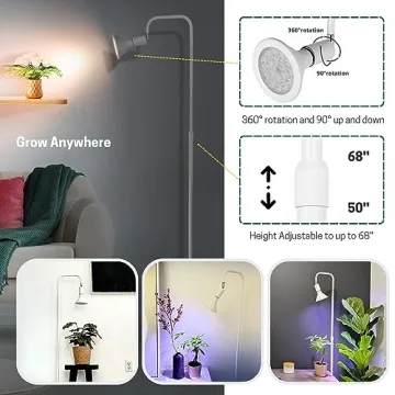 Sol-Leaf Adjustable LED Grow Light for Indoor Plants