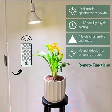 Sol-Leaf Adjustable LED Grow Light for Indoor Plants