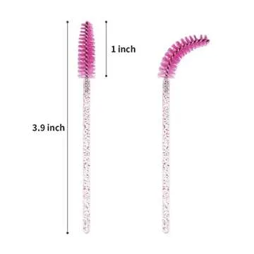CHEFBEE Disposable Eyelash Brush Set with Container - 100 PCS