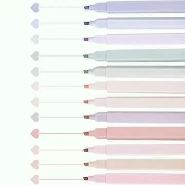 27 Pcs Aesthetic School Supplies Include 12 Pcs Aesthetic Highlighters Bible 1 Ppcs Big apacity Pen Case Bag 5 Pcs Retractable Quick Dry Gel Ink Pens 9 Pads Clear Sticky Tabs for School Office Home