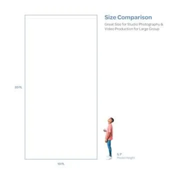 LimoStudio Dark Black 10' x 20' Backdrop for Photography