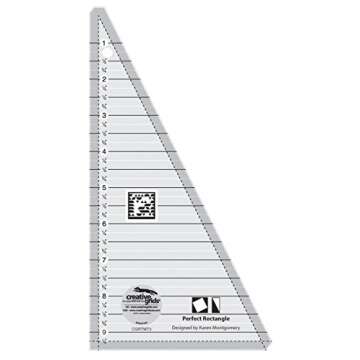 Creative Grids 9.5" 'Perfect Rectangle' Triangle Quilting Ruler Template CGRTMT3