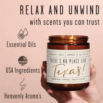 There's No Place Like Texas Candle - 9oz Soy Wax | 50 Hr Burn