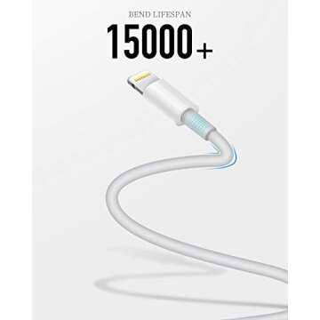 Uzento for iPhone Charger Cord,2 Pack Original USB to Lightning Cable Apple MFI Certified 6 Ft, Fast...