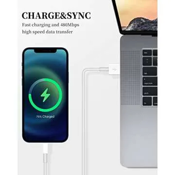 Uzento for iPhone Charger Cord,2 Pack Original USB to Lightning Cable Apple MFI Certified 6 Ft, Fast iPhone Charging Cord for iPhone 11/11Pro/11Max/ X/XS/XR/XS Max/8/7/6/5S/SE