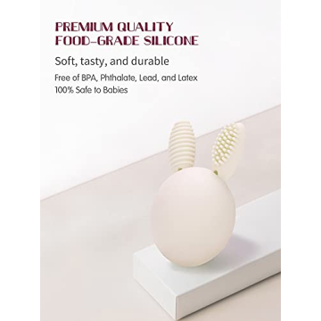 Bunny Eggy Teether Safe Cute Teething Toy for Babies