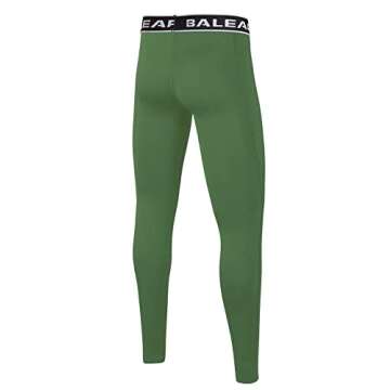 BALEAF Youth Compression Pants Boys Leggings Kids Baseball Pants Tights Base Layer Football Basketba...