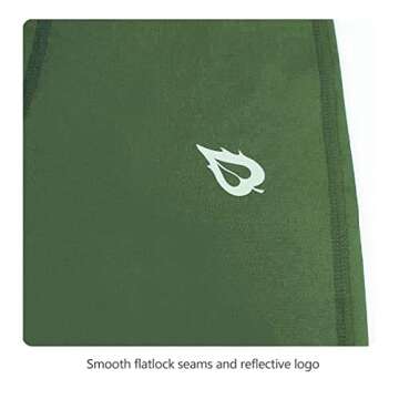 BALEAF Youth Compression Pants Boys Leggings Kids Baseball Pants Tights Base Layer Football Basketball Sports Army Green Size XS