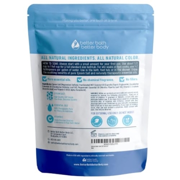 Muscle Soak Bath Salt Natural Essential Oils for Recovery