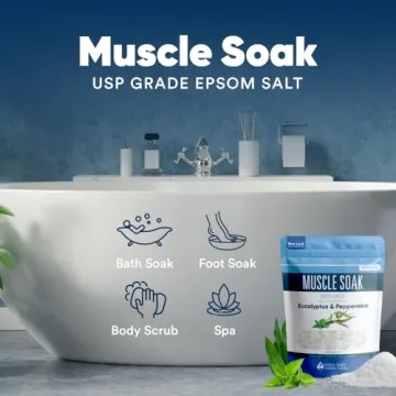 Muscle Soak Bath Salt Natural Essential Oils for Recovery