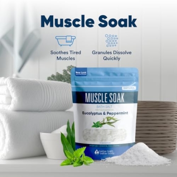 Muscle Soak Bath Salt Natural Essential Oils for Recovery