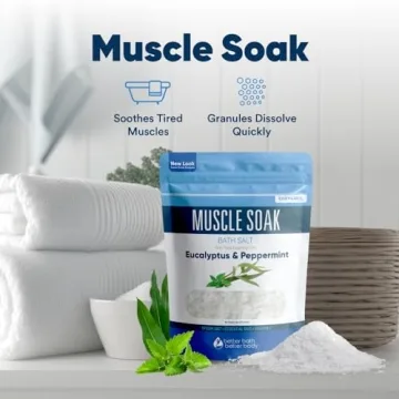 Muscle Soak Bath Salt Natural Essential Oils for Recovery