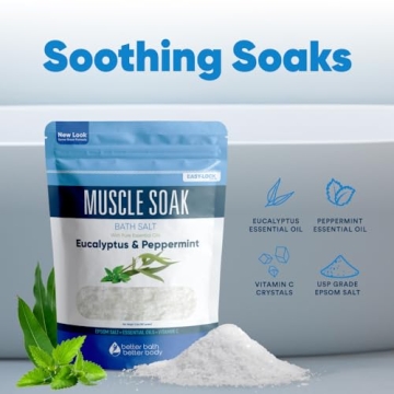 Muscle Soak Bath Salt Natural Essential Oils for Recovery