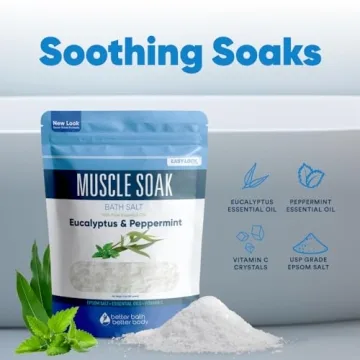 Muscle Soak Bath Salt Natural Essential Oils for Recovery