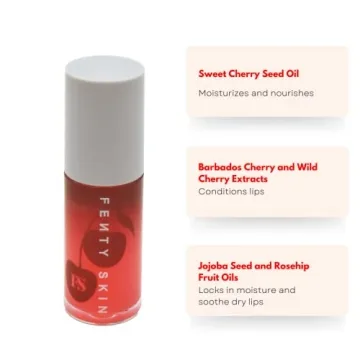 Fenty Skin Cherry Treat Conditioning Lip Oil 0.19 Ounce