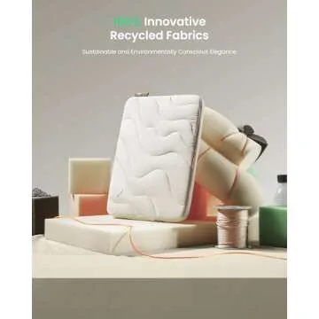 tomtoc 360 Protective Puffy Laptop Sleeve for 13-inch MacBook Air M4 2025/M3/M2/M1 A3113 A2681, MacBook Pro M2/M1, iPad Pro M4/Air (M3/M2), Quilted Soft Puffer Bag for 13-inch Surface Pro, Copilot+PC