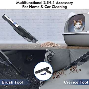 XREXS Handheld Vacuum: Portable & Powerful 12000Pa Cleaning