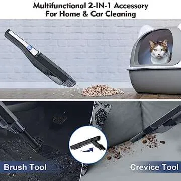 XREXS Handheld Vacuum: Portable & Powerful 12000Pa Cleaning