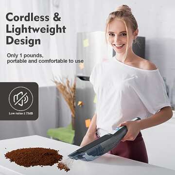 XREXS Handheld Vacuum: Portable & Powerful 12000Pa Cleaning