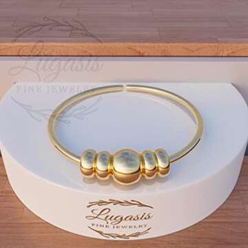 Tiny Beaded Nose Ring - 14k Gold Filled 7mm Diameter Nose Hoop Ring - 24G Nose Piercing Jewelry for Women Hypoallergenic Nose Ring