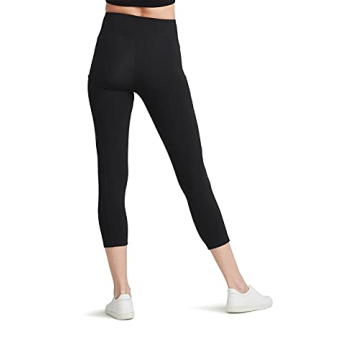 Yummie Women's Gloria Skimmer Cotton Stretch Shapewear Legging, Black, 1X