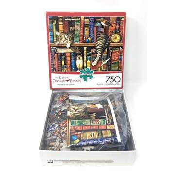 Buffalo Games - Charles Wysocki - Frederick the Literate - 750 Piece Jigsaw Puzzle Multicolor, 24"L X 18"W