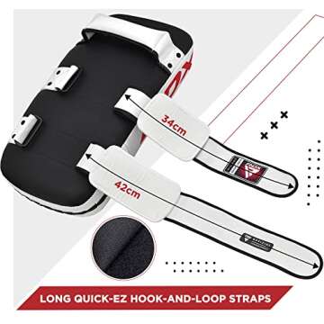 RDX Muay Thai Pad for Training, Curved Kickboxing Kicking Strike Shield, Coaching Kick Boxing, MMA, Martial Arts, Karate, Taekwondo, Punching, Foot, Knee and Elbow Target (One Pad Only)