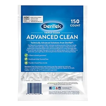 DenTek Triple Clean Floss Picks - No Break & No Shred