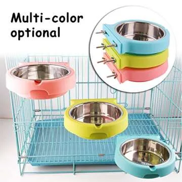 Removable Stainless Steel Pet Feeding Bowls for All Pets