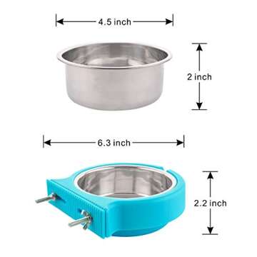 Removable Stainless Steel Pet Feeding Bowls for All Pets