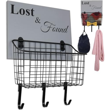 PRIZOI Lost and Found Basket - Rustic Storage Solution