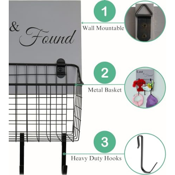 PRIZOI Lost and Found Basket - Rustic Storage Solution