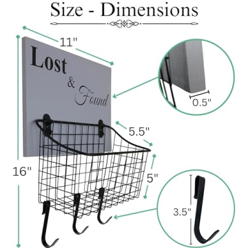 PRIZOI Lost and Found Basket - Rustic Storage Solution