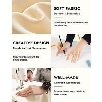 LARACE 3/4 Sleeve Shirts for Women Plus Size Tunic Dressy Top Loose Fit Flare T-Shirt(1X, Yellow)