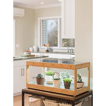 Gardener's Supply Bamboo Grow Light Stand for Indoor Plants