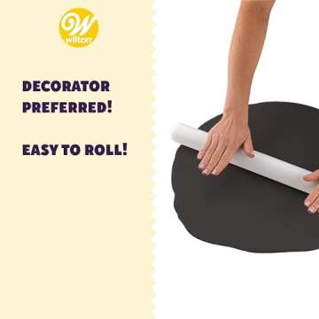 Wilton - 710-2303 Wilton Decorator Preferred Black Fondant, 24 oz. Fondant Icing