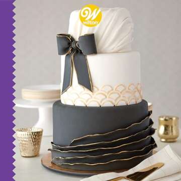 Wilton - 710-2303 Wilton Decorator Preferred Black Fondant, 24 oz. Fondant Icing