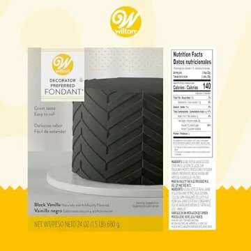 Wilton - 710-2303 Wilton Decorator Preferred Black Fondant, 24 oz. Fondant Icing