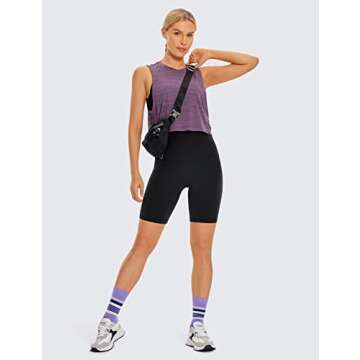 CRZ YOGA Butterluxe Biker Shorts for Women - 8 Inch