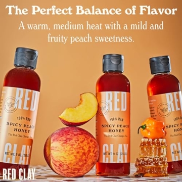 Hot Spicy Peach Honey - Sweet & Heat in Every Drop