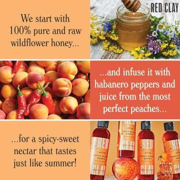 Hot Spicy Peach Honey - Sweet & Heat in Every Drop