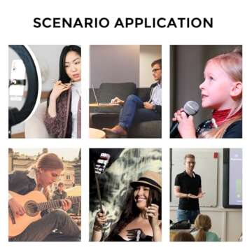 NUNUWE Wireless Lavalier Microphone for iPhone iPad, Mini Lapel Wireless Microphone for Video Recording, TikTok Facebook Live Steam, Youtubers, Vloggers, Interview, Clip-on Plug & Play (White)