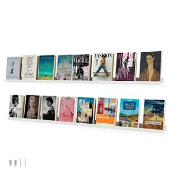 Wallniture Denver White Floating Shelves for Stylish Display