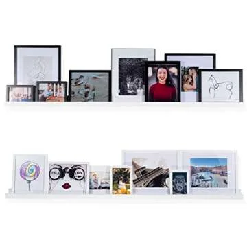 Wallniture Denver White Floating Shelves for Stylish Display